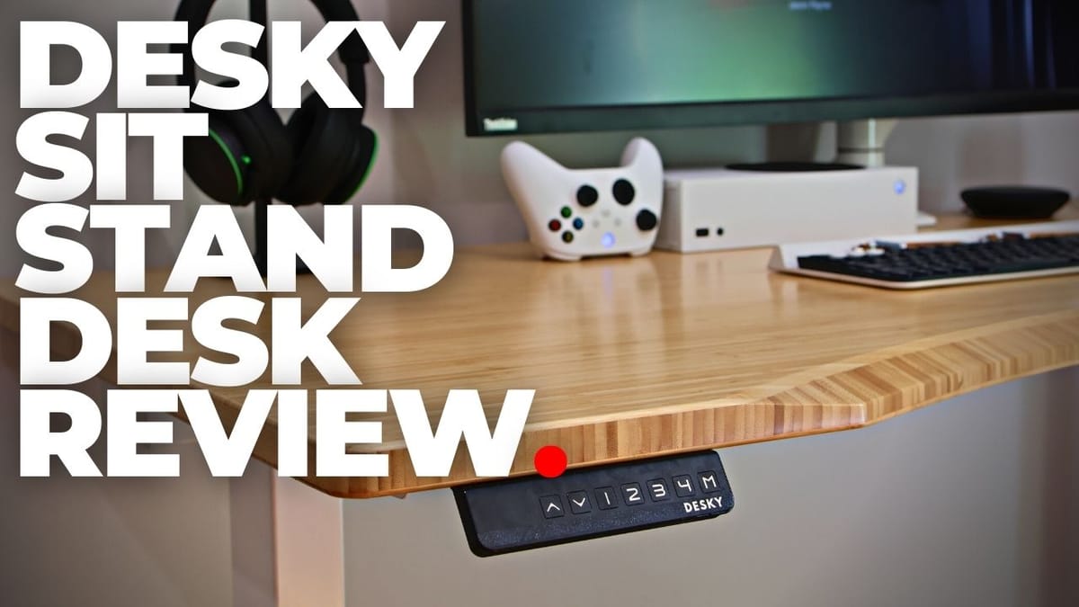 Desky Dual Bamboo Sit Stand Desk Review.